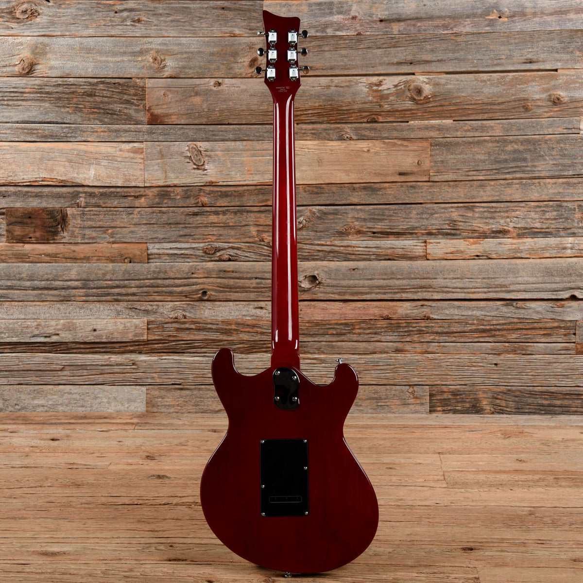 Danelectro The 66BT Baritone with Tremolo Transparent Red 2020 - View 5 | MusicMarket
