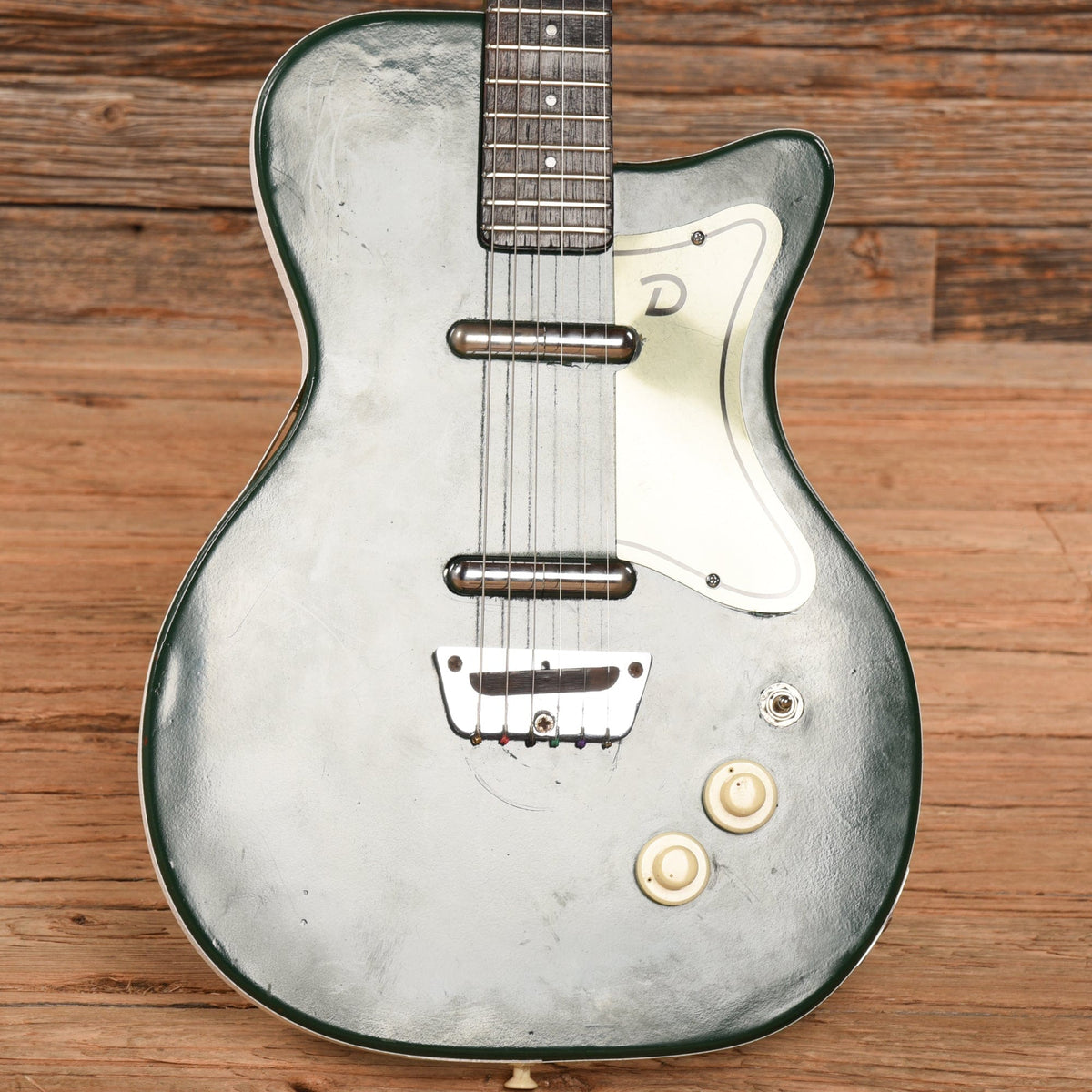 Danelectro U-2 Green Refin 1950s - View 8 | MusicMarket