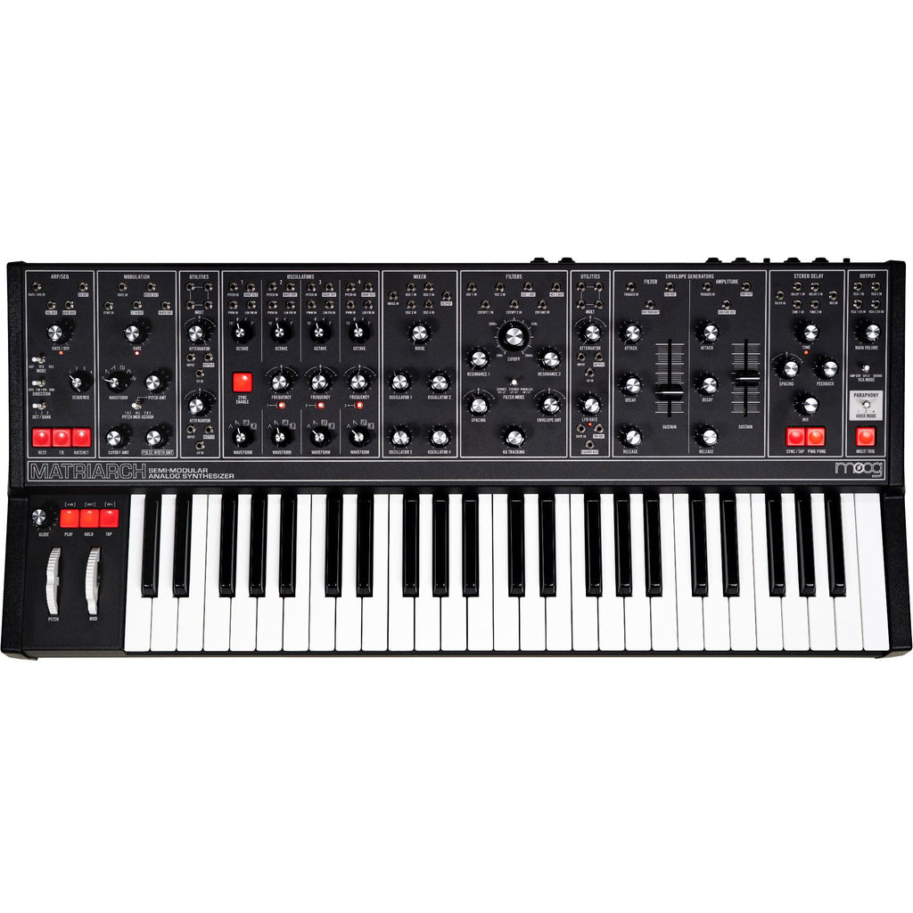 Moog Matriarch 4-Note Paraphonic Analog Synthesizer, Dark Edition - View 7 | MusicMarket
