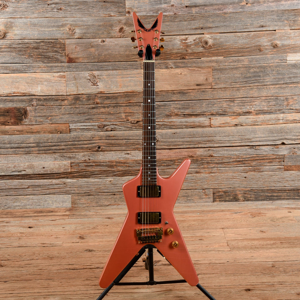 Dean Guitars Baby ML Pearlescent Pink 1982 - View 3 | MusicMarket