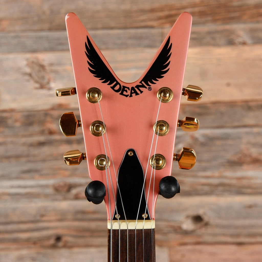 Dean Guitars Baby ML Pearlescent Pink 1982 - View 5 | MusicMarket
