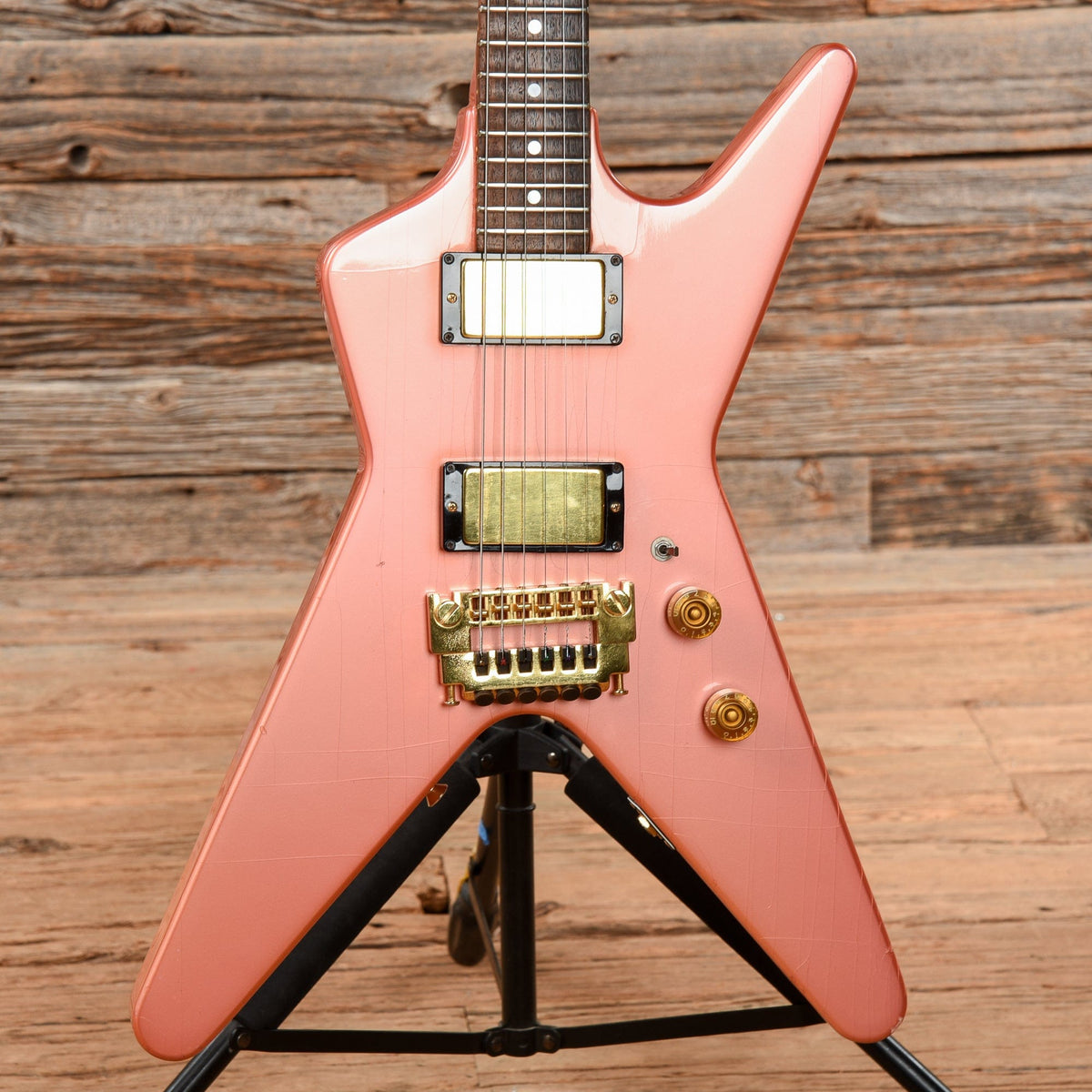 Dean Guitars Baby ML Pearlescent Pink 1982 - View 8 | MusicMarket