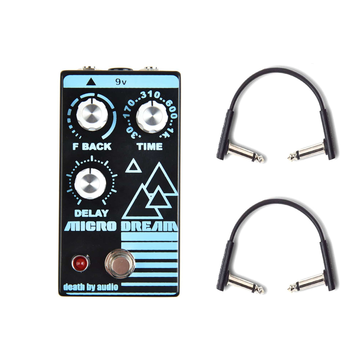Death By Audio Micro Dream Delay w/RockBoard Flat Patch Cables Bundle - MusicMarket