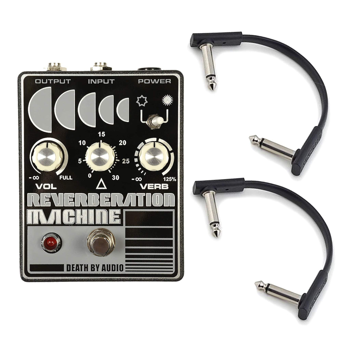 Death By Audio Reverberation Machine w/RockBoard Flat Patch Cables Bundle - MusicMarket