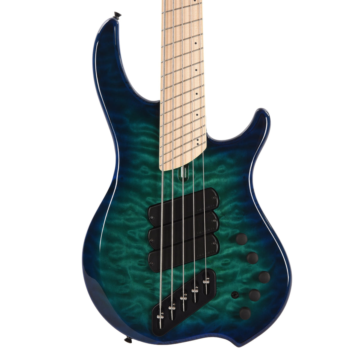 Dingwall Combustion 5-String Swamp Ash/Quilted Maple Whale Pool Burst - View 2 | MusicMarket