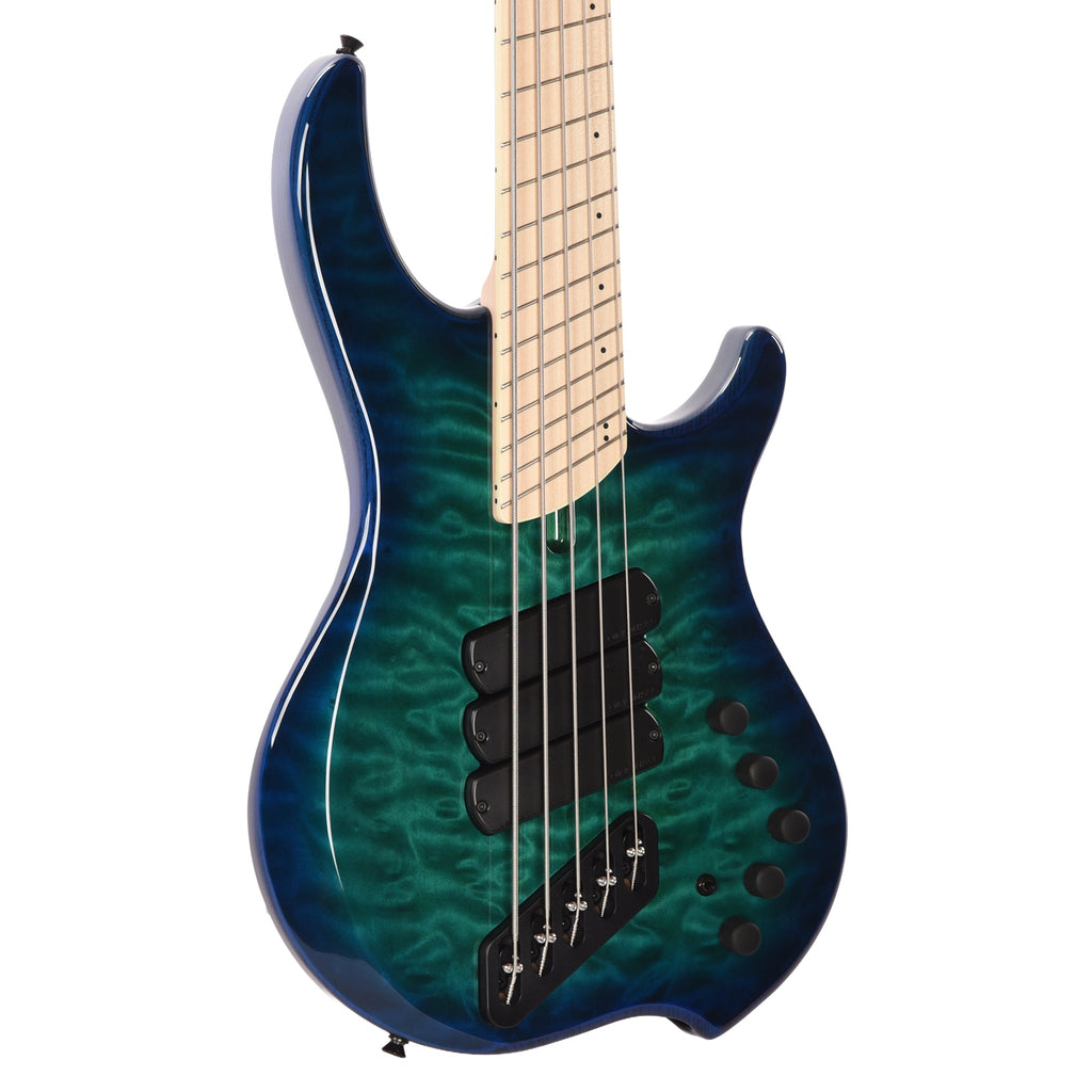 Dingwall Combustion 5-String Swamp Ash/Quilted Maple Whale Pool Burst - MusicMarket