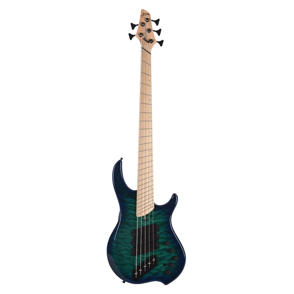 Dingwall Combustion 5-String Swamp Ash/Quilted Maple Whale Pool Burst - View 4 | MusicMarket