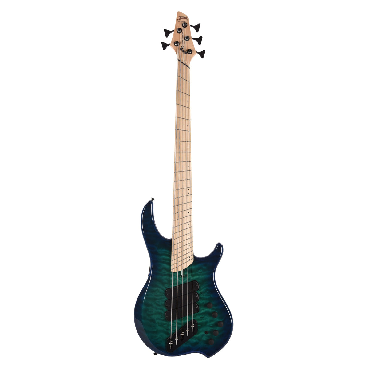 Dingwall Combustion 5-String Swamp Ash/Quilted Maple Whale Pool Burst - View 4 | MusicMarket