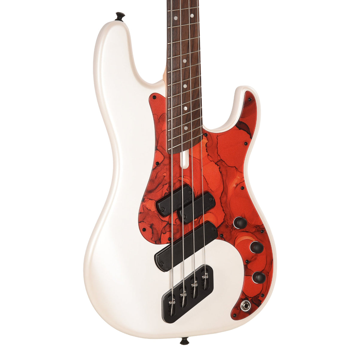 Dingwall SP1 Superbass 4-String Matte Ducati Pearl White w/Matte Pablo Pickguard - MusicMarket