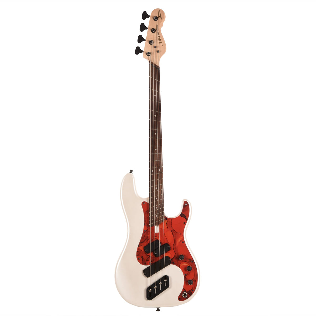 Dingwall SP1 Superbass 4-String Matte Ducati Pearl White w/Matte Pablo Pickguard - View 4 | MusicMarket