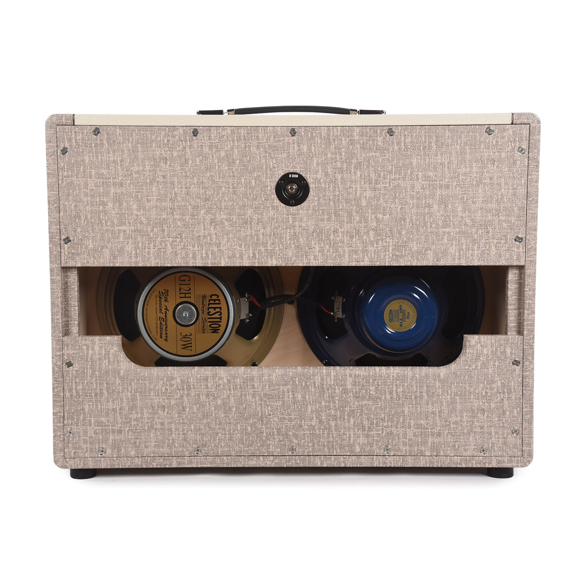 Divided by 13 2x12 Open Back Cab w/ G12H & G12B Tan Fawn, Cream V - View 3 | MusicMarket
