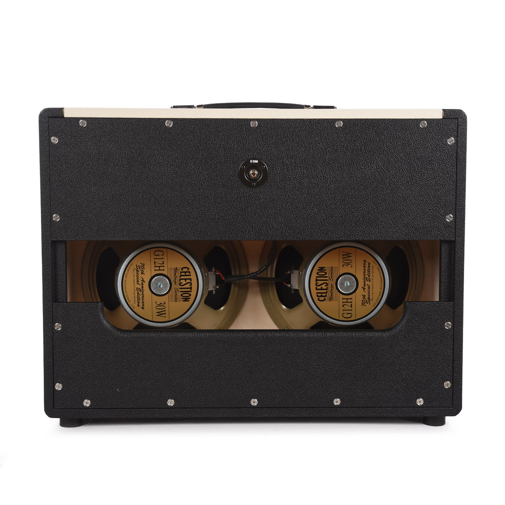 Divided by 13 2x12 Open Back Cab w/G12M Black Bronco Tolex, Cream V - View 3 | MusicMarket