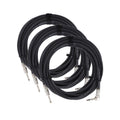 Divine Noise Straight Cable Black 30' Straight/Right Angle 3 Pack Bundle - MusicMarket