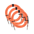 Divine Noise Straight Cable Orange 15' Straight/Straight 3 Pack Bundle - MusicMarket