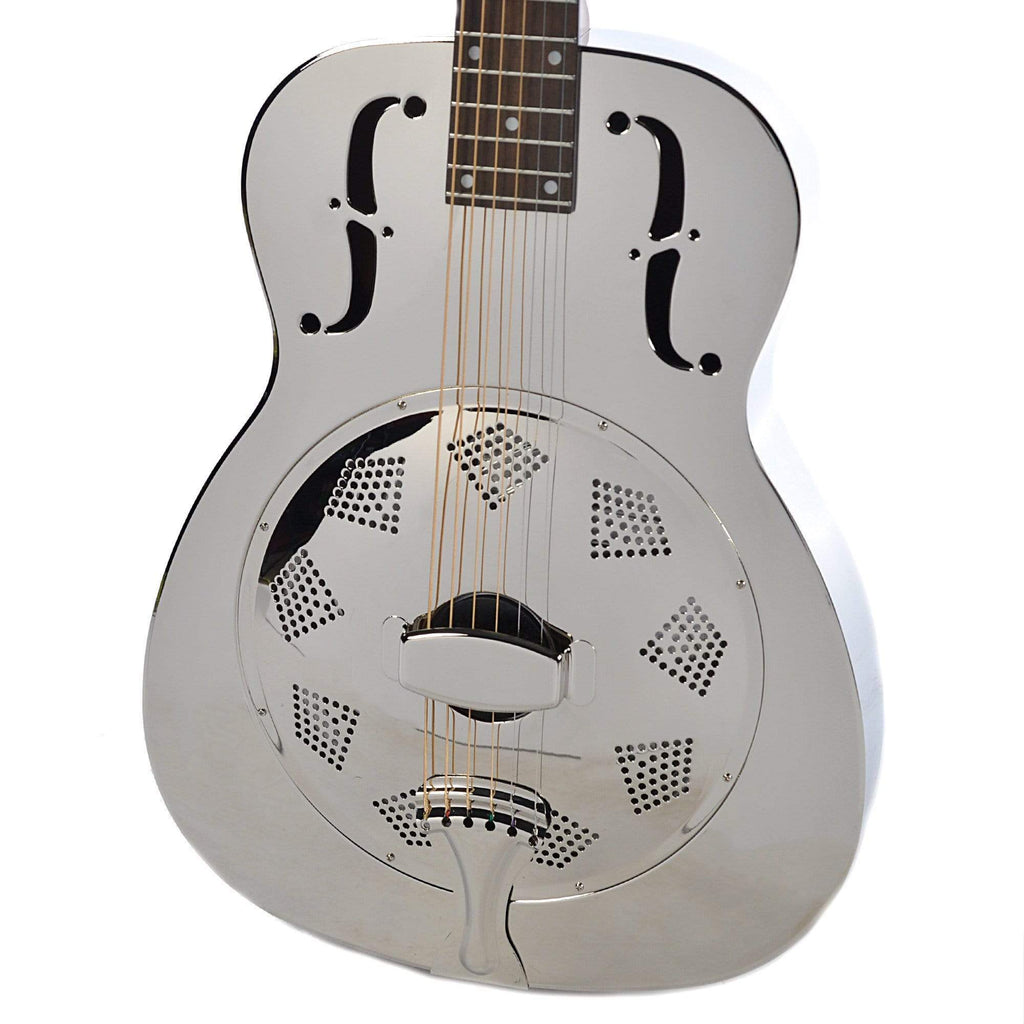 Dobro Hound Dog M-14 Metal Body Round Neck Nickel NH - View 2 | MusicMarket