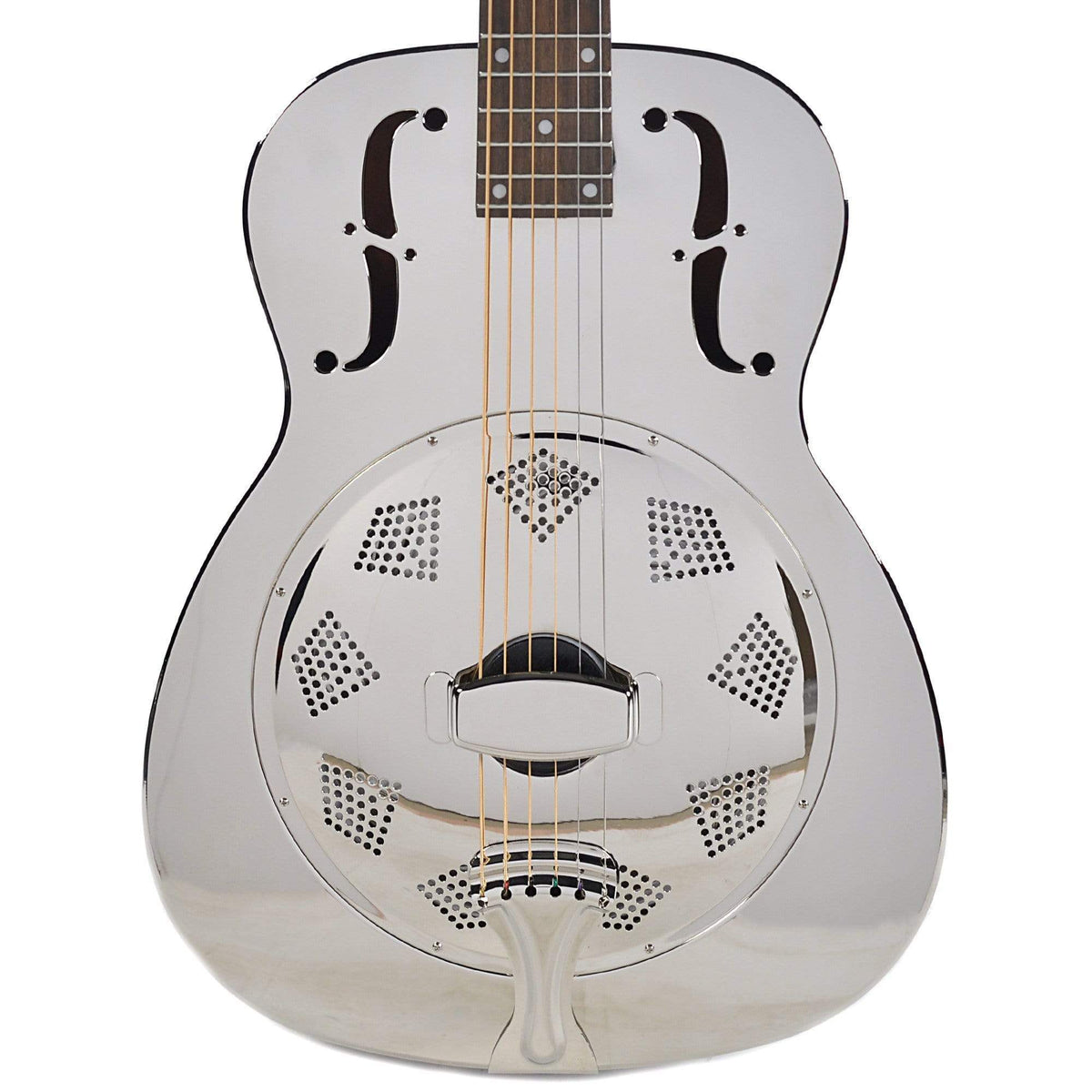 Dobro Hound Dog M-14 Metal Body Round Neck Nickel NH - MusicMarket