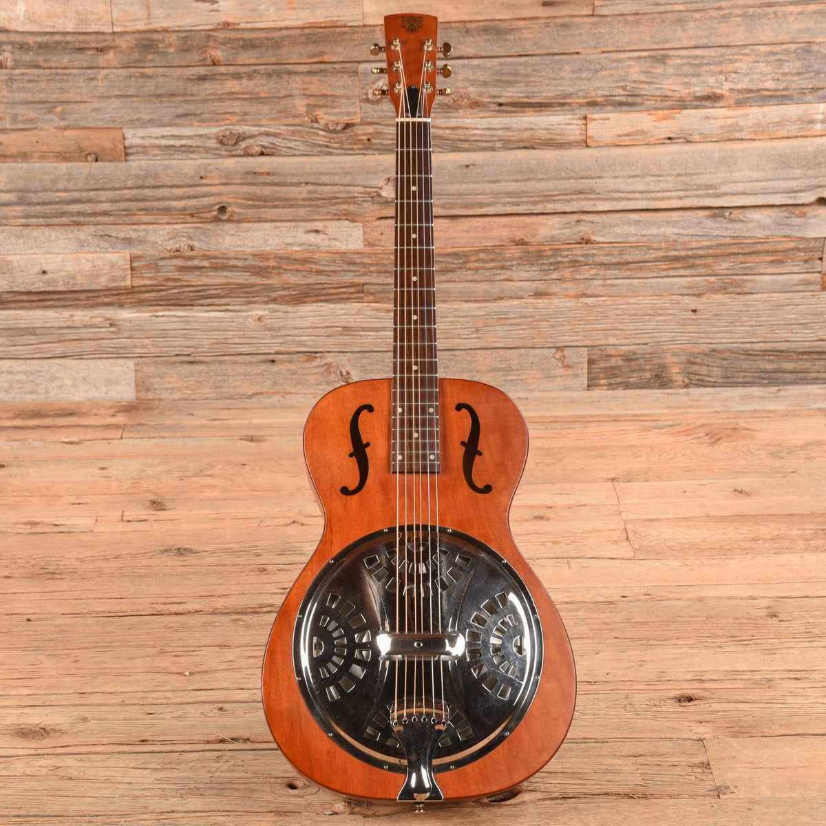 Dobro Hound Dog Round Neck Brown - View 4 | MusicMarket