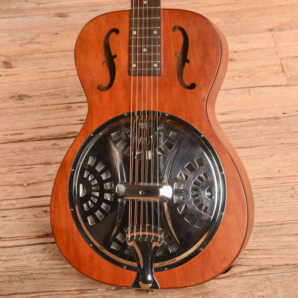Dobro Hound Dog Round Neck Brown - View 2 | MusicMarket