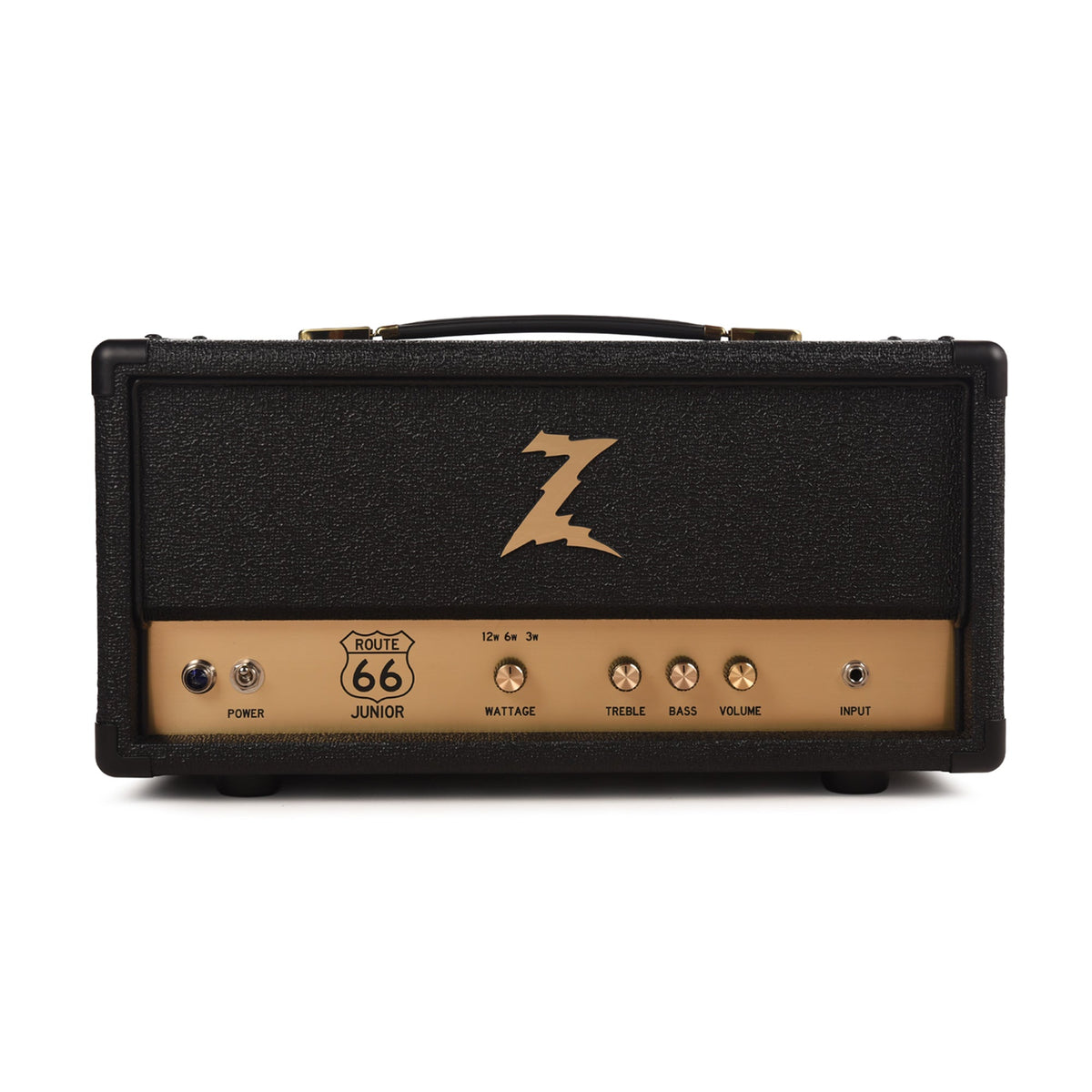 Dr. Z Route 66 Jr. 12w Head Black w/ Gold Z and Handle - MusicMarket
