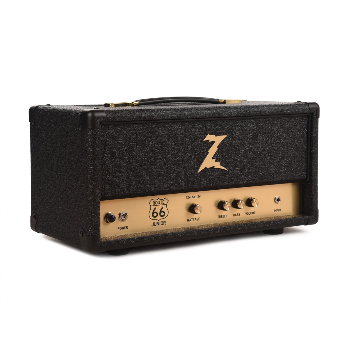 Dr. Z Route 66 Jr. 12w Head Black w/ Gold Z and Handle - View 2 | MusicMarket