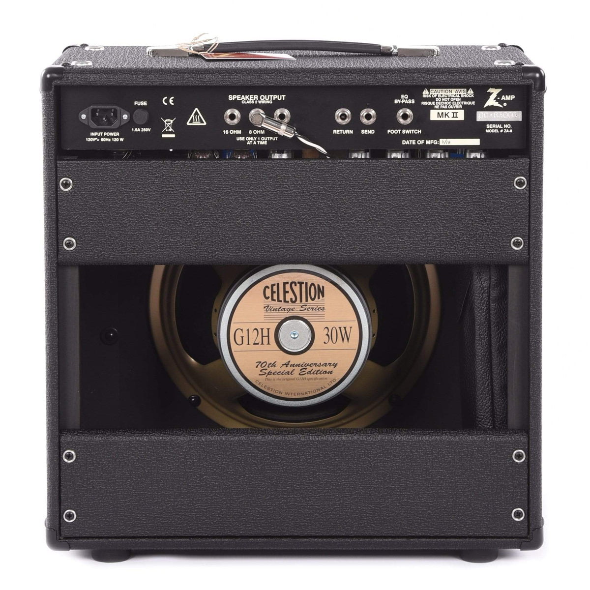 Dr. Z MAZ 18 Jr. MK.II Studio 1x12 Combo Black w/Tan Grill - View 3 | MusicMarket