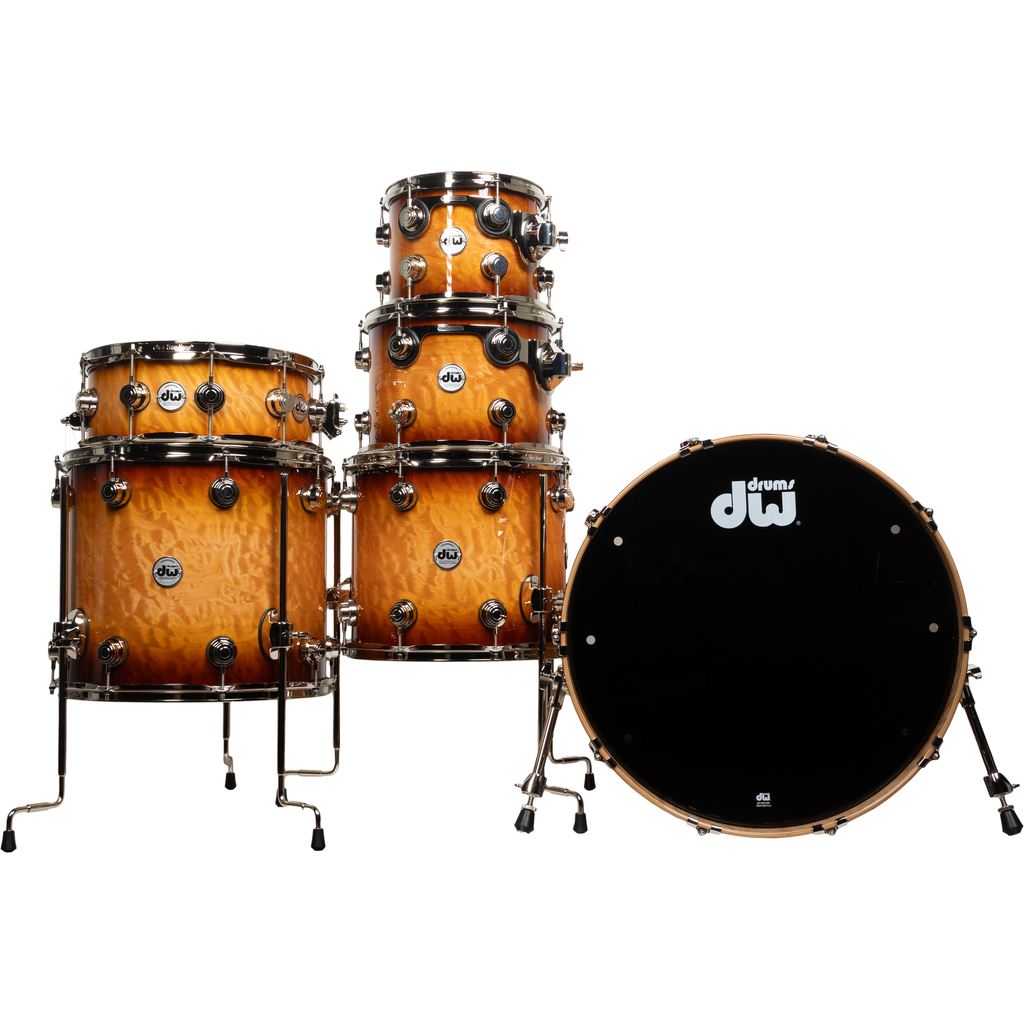 Drum Workshop 6-Piece Collectors Series Maple 333 Shell Kit - Almond Burst - View 2 | MusicMarket