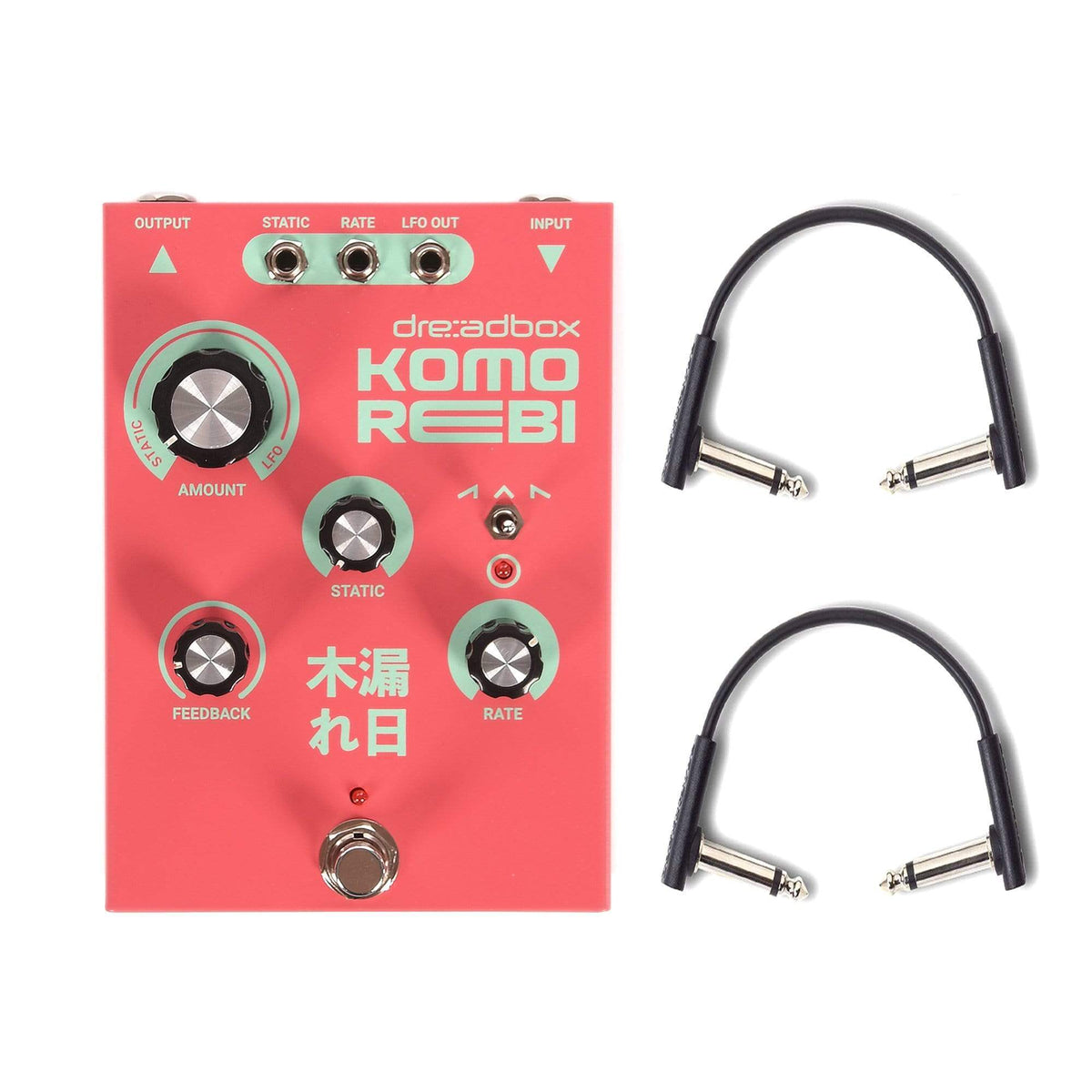 Dreadbox Komorebi Analog Chorus/Flanger Pedal w/RockBoard Flat Patch Cables Bundle - MusicMarket