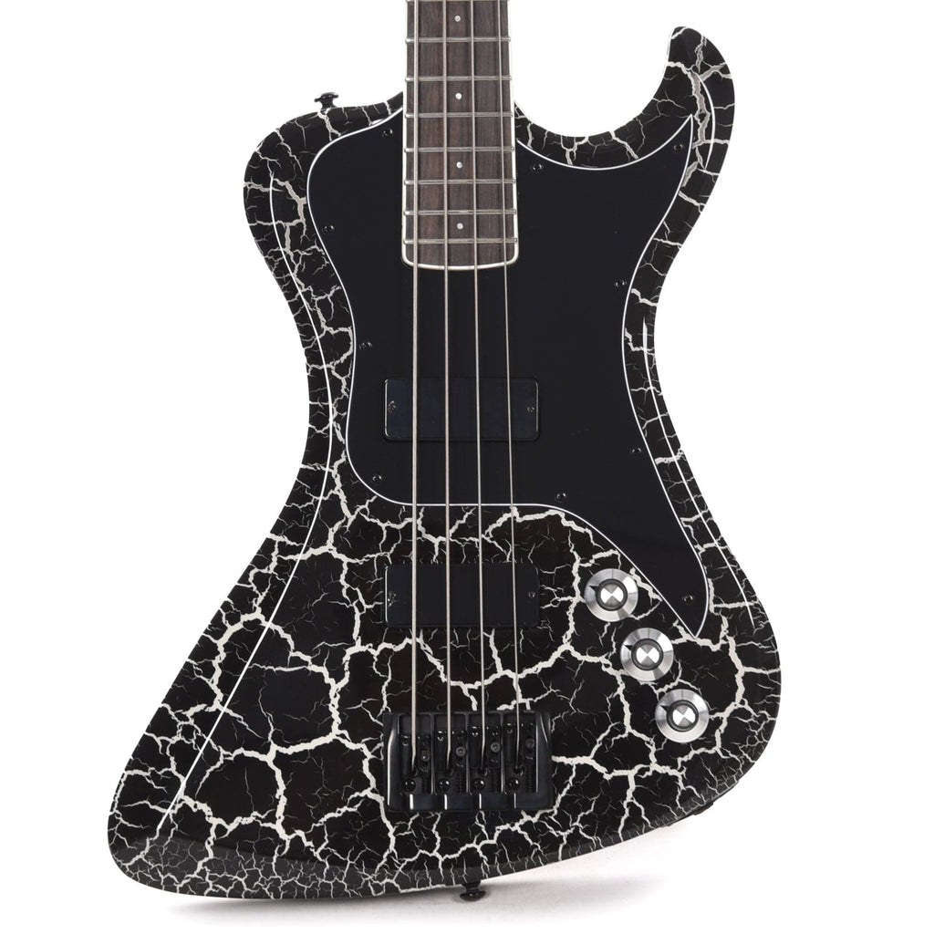 Dunable DE R2 Bass Gloss Black & White Crackle w/Black Hardware - MusicMarket