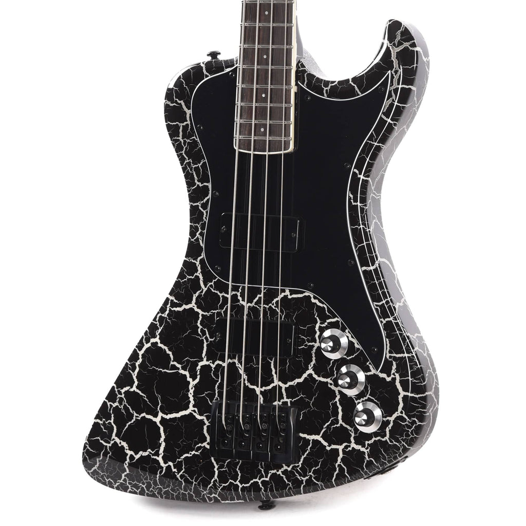 Dunable DE R2 Bass Gloss Black & White Crackle w/Black Hardware - View 2 | MusicMarket