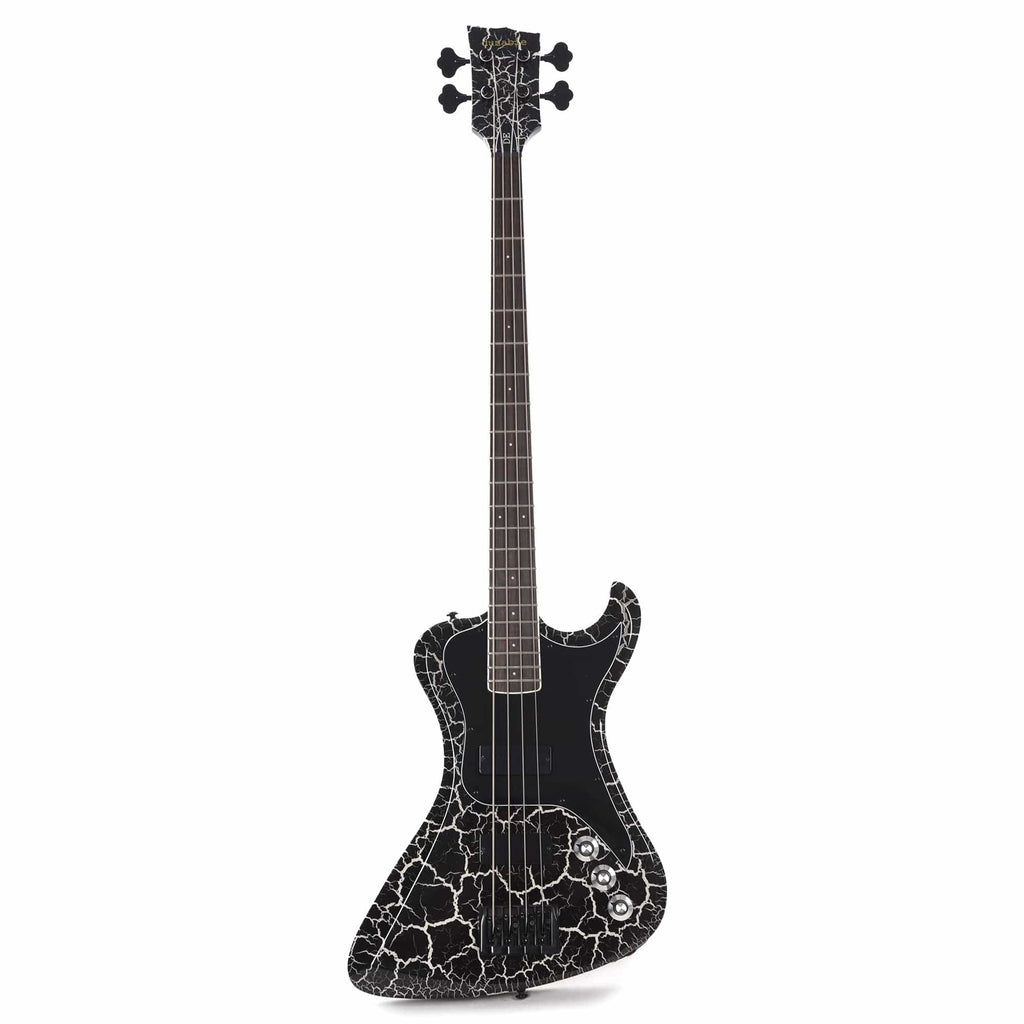 Dunable DE R2 Bass Gloss Black & White Crackle w/Black Hardware - View 4 | MusicMarket