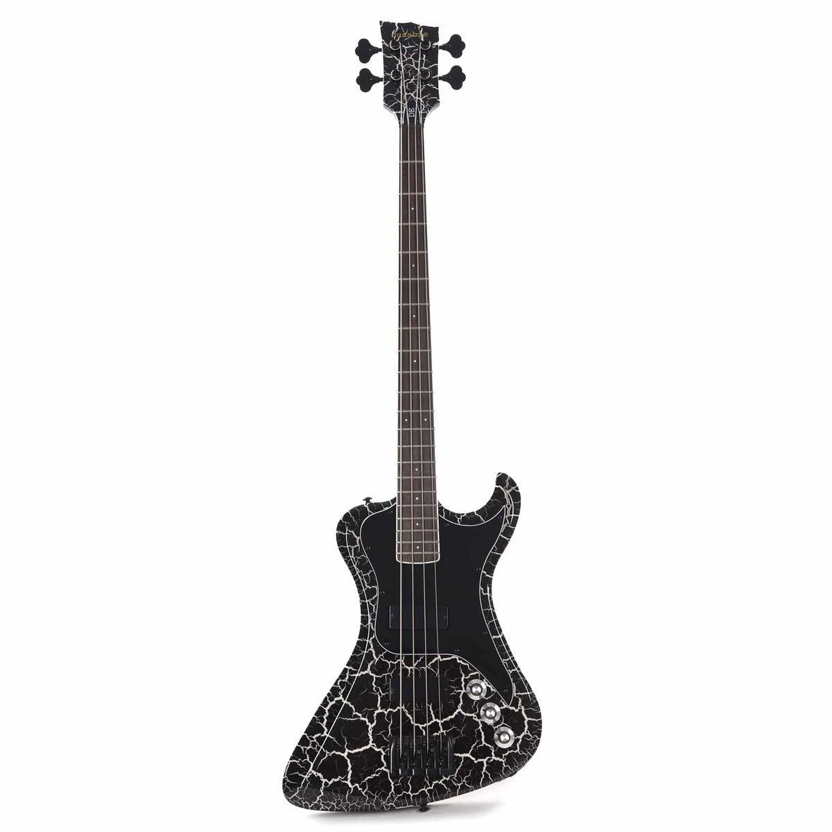 Dunable DE R2 Bass Gloss Black & White Crackle w/Black Hardware - View 4 | MusicMarket