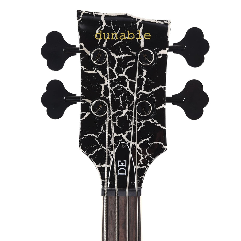 Dunable DE R2 Bass Gloss Black & White Crackle w/Black Hardware - View 6 | MusicMarket