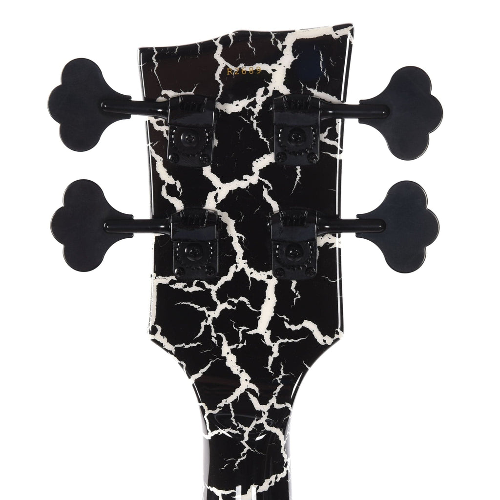 Dunable DE R2 Bass Gloss Black & White Crackle w/Black Hardware - View 7 | MusicMarket