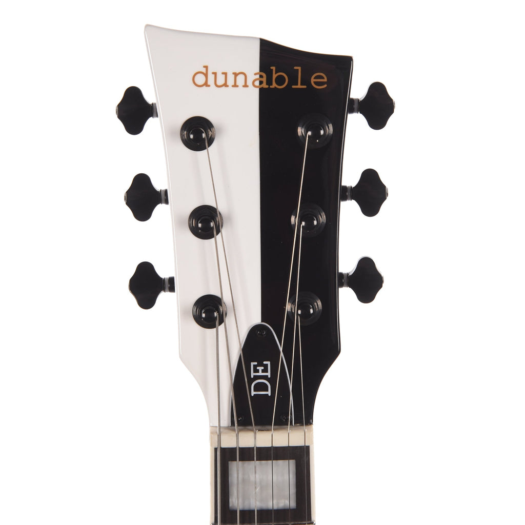 Dunable DE Asteroid Gloss White/Black Split w/Pearl Blocks (Limited to 10 Units) - View 6 | MusicMarket