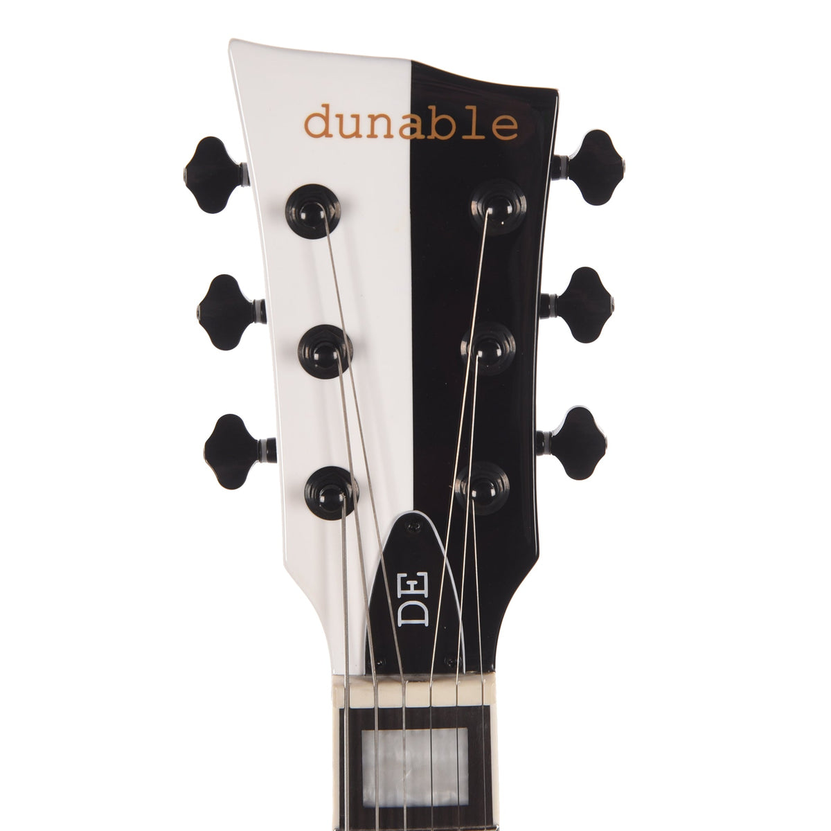 Dunable DE Asteroid Gloss White/Black Split w/Pearl Blocks (Limited to 10 Units) - View 6 | MusicMarket