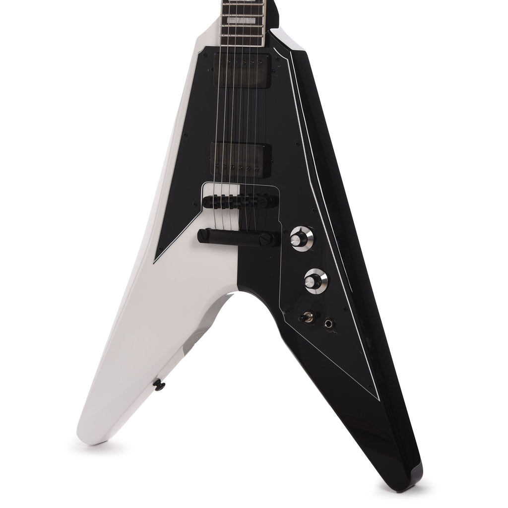 Dunable DE Asteroid Gloss White/Black Split w/Pearl Blocks (Limited to 10 Units) - View 2 | MusicMarket