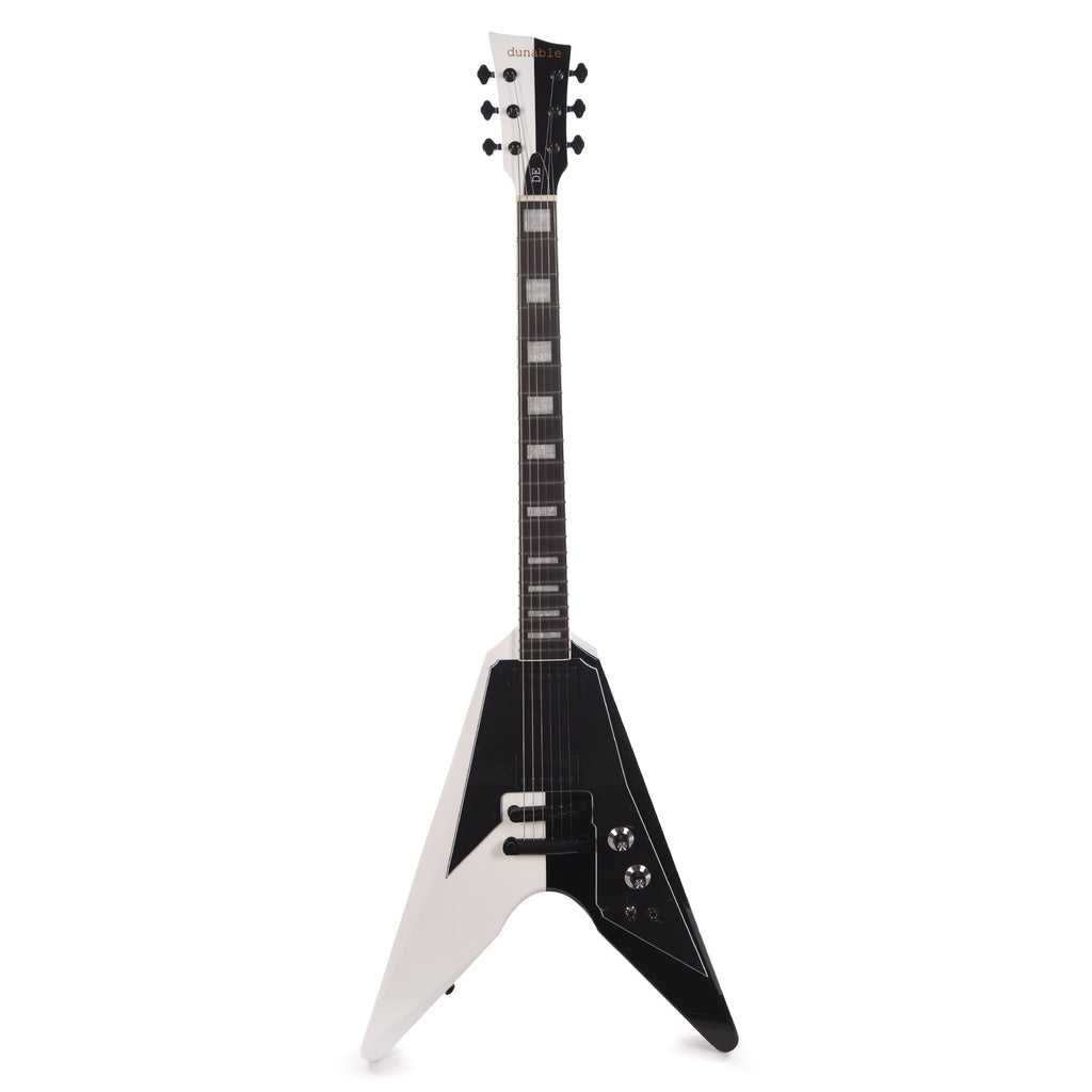 Dunable DE Asteroid Gloss White/Black Split w/Pearl Blocks (Limited to 10 Units) - View 4 | MusicMarket