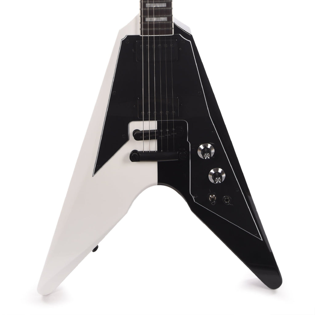 Dunable DE Asteroid Gloss White/Black Split w/Pearl Blocks (Limited to 10 Units) - MusicMarket