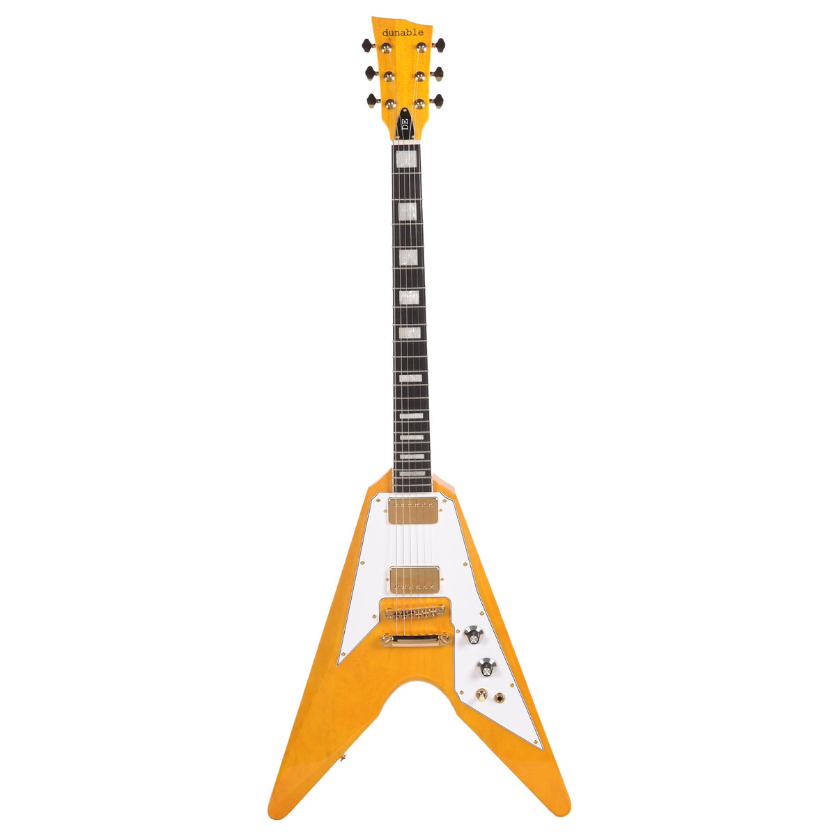 Dunable DE Asteroid Korina Aged Clear w/Bare Knuckle The Mule Humbuckers - View 4 | MusicMarket