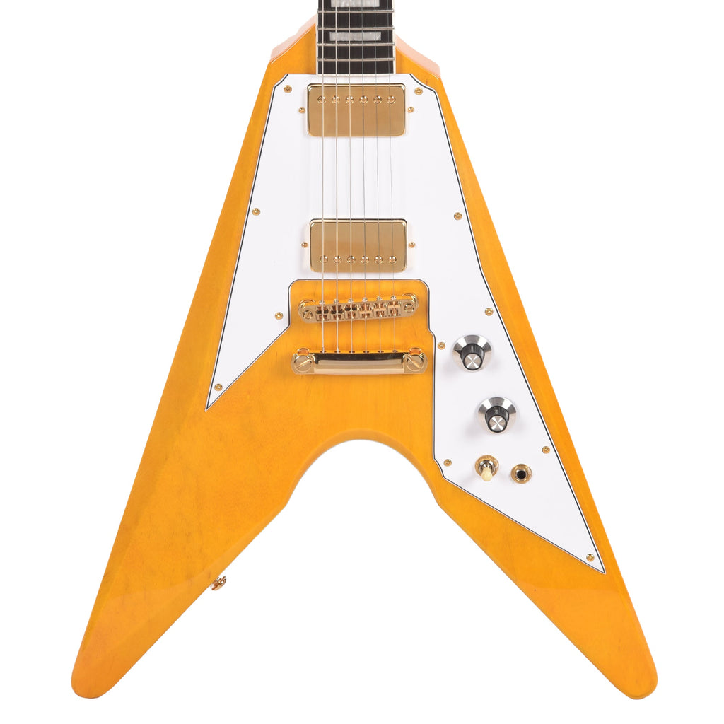 Dunable DE Asteroid Korina Aged Clear w/Bare Knuckle The Mule Humbuckers - MusicMarket