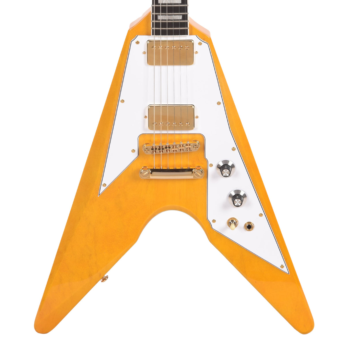 Dunable DE Asteroid Korina Aged Clear w/Bare Knuckle The Mule Humbuckers - MusicMarket
