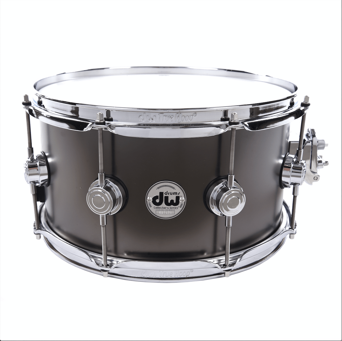 DW 7x13 Satin Black Over Brass Snare Drum w/Chrome Hdw - MusicMarket