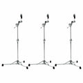 DW 6700 Flat Base Boom Cymbal Stand (3 Pack Bundle) - MusicMarket