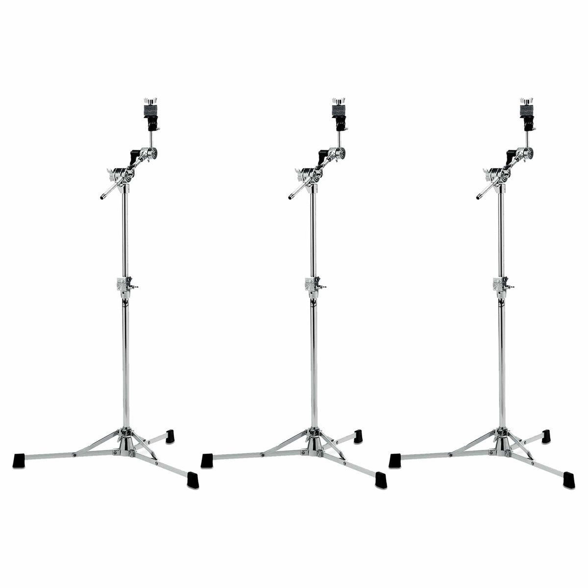 DW 6700 Flat Base Boom Cymbal Stand (3 Pack Bundle) - MusicMarket