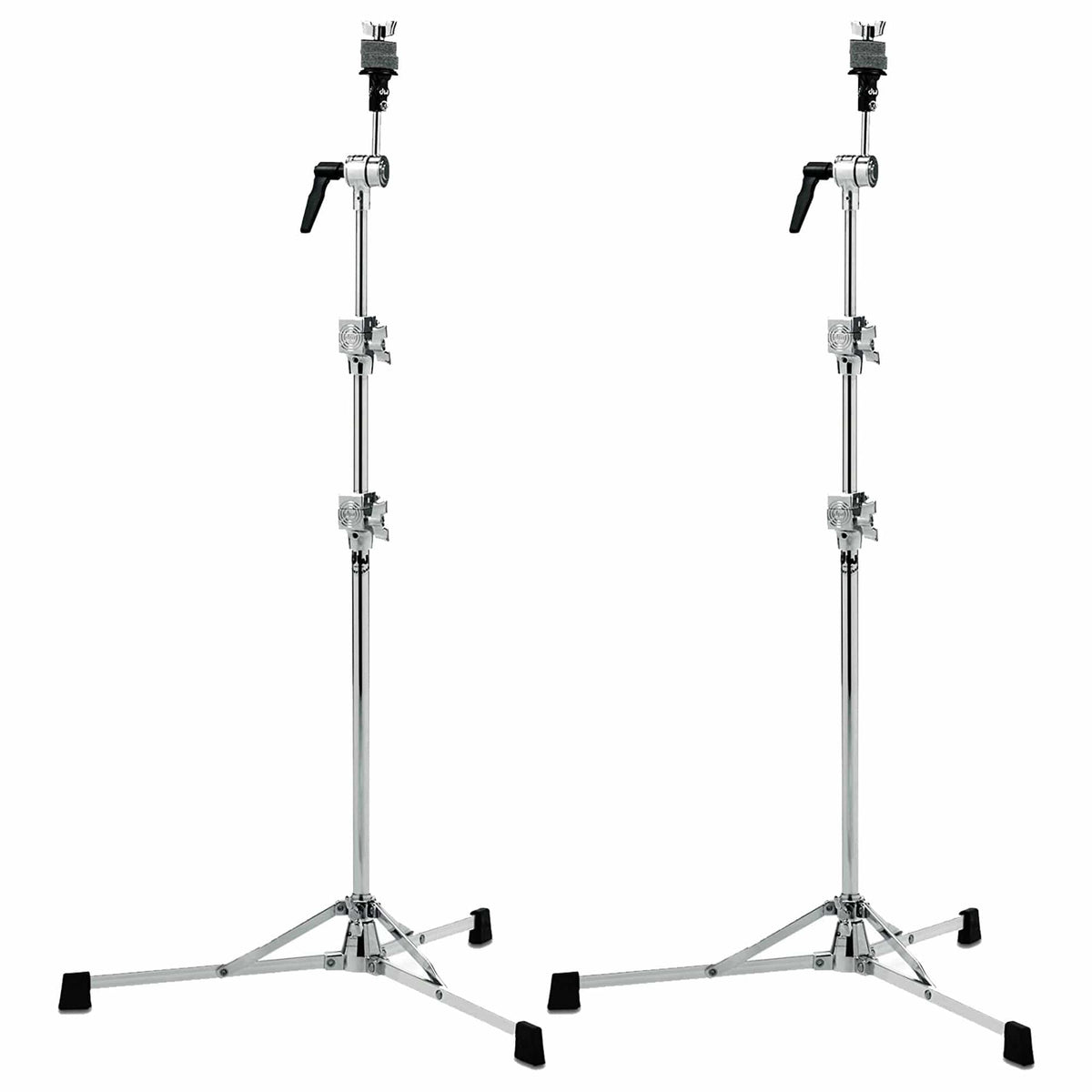 DW 6710 Straight Cymbal Stand Flat Base (2 Pack Bundle) - MusicMarket