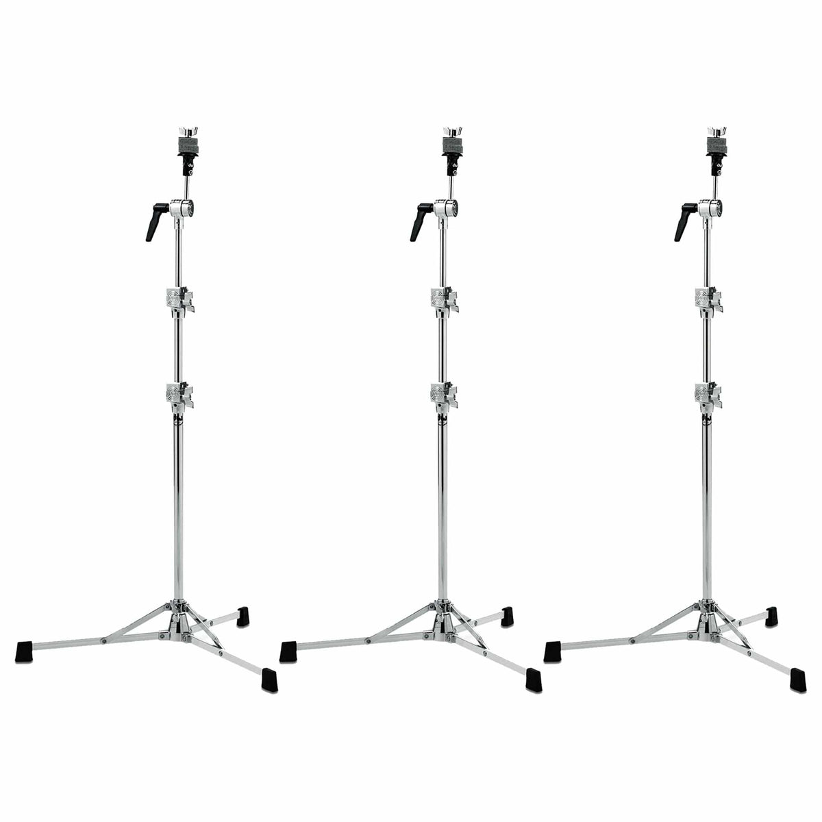 DW 6710 Straight Cymbal Stand Flat Base (3 Pack Bundle) - MusicMarket
