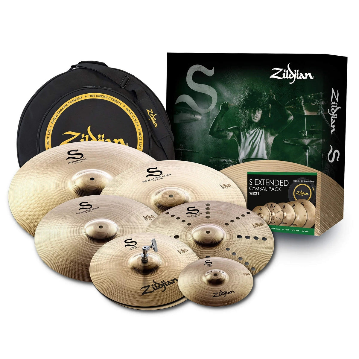 Zildjian S Series Extended 6-piece Cymbal Pack - MusicMarket