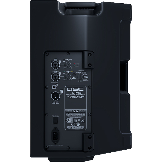 QSC CP12 12-Inch Two-Way 1000-Watt Powered Loudspeaker - View 2 | MusicMarket