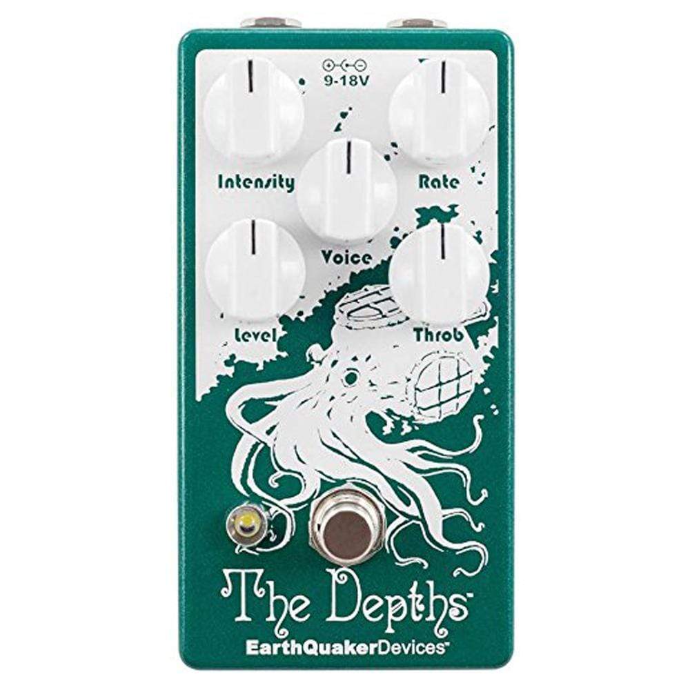 Earthquaker Devices The Depths v2 Optical Vibe Machine Bundle w/ Truetone 1 Spot Space Saving 9v Adapter - View 2