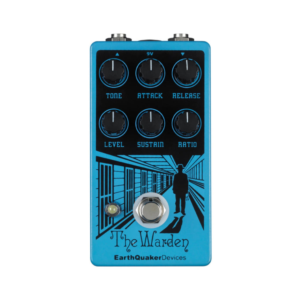 Earthquaker Devices The Warden Optical Compressor v2 Bundle w/ Truetone 1 Spot Space Saving 9v Adapter - View 2 |